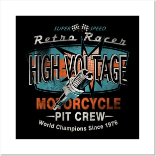 Motorcycle Pit Crew Posters and Art